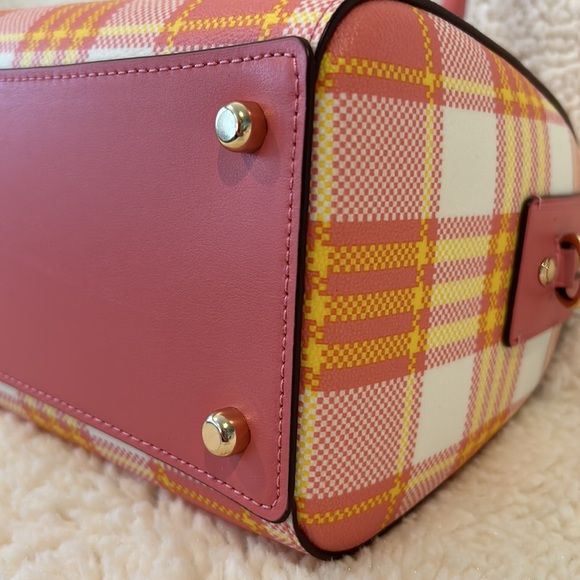 Coach Rowan Garden Plaid Satchel w/ Matching Accessories - Picture 9 of 12